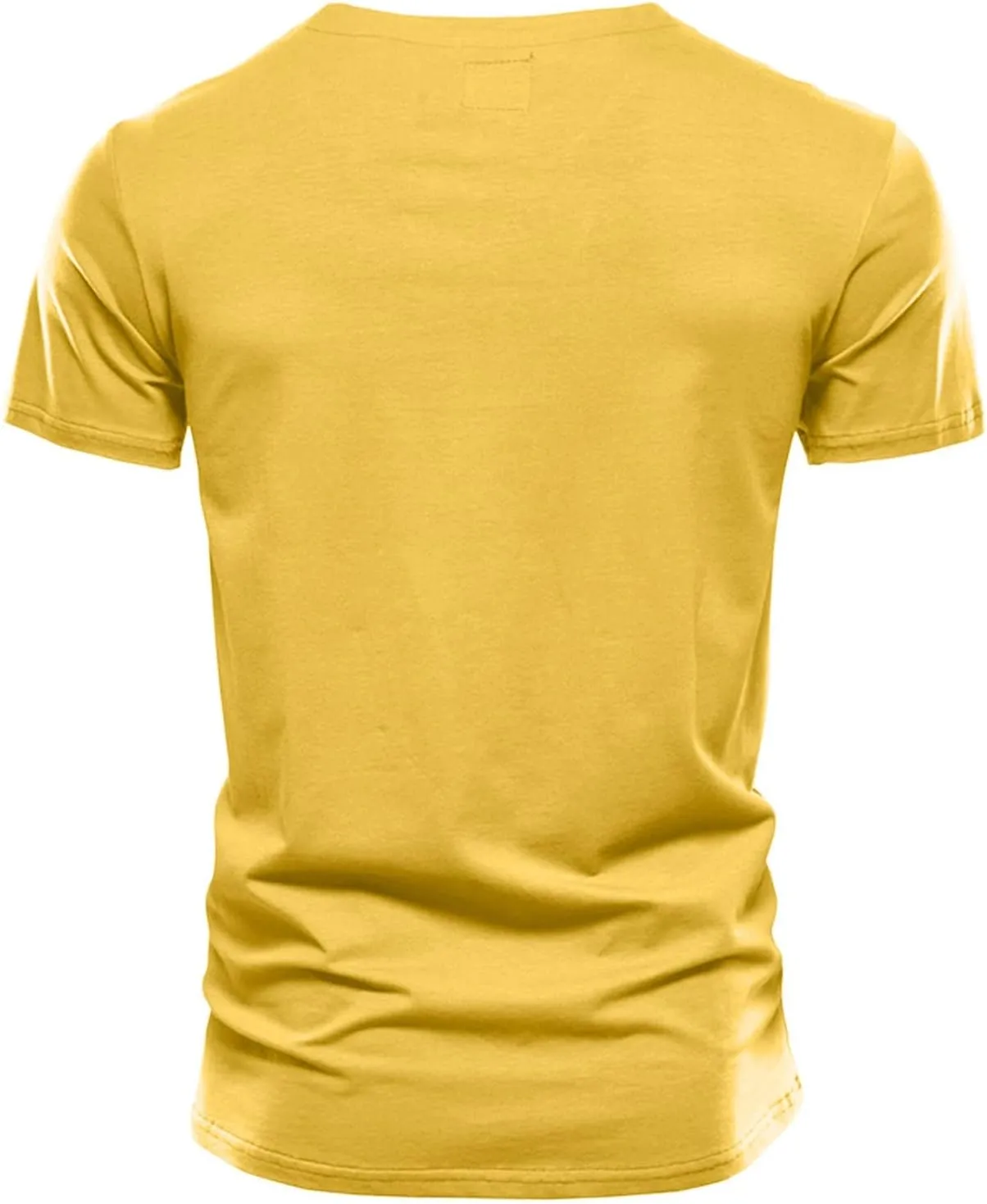 2 Pack Men's Workout Shirts Crewneck Short Sleeve Cotton T-Shirts Stretch Solid Fitted Muscle Cut Shirt Workout Tees