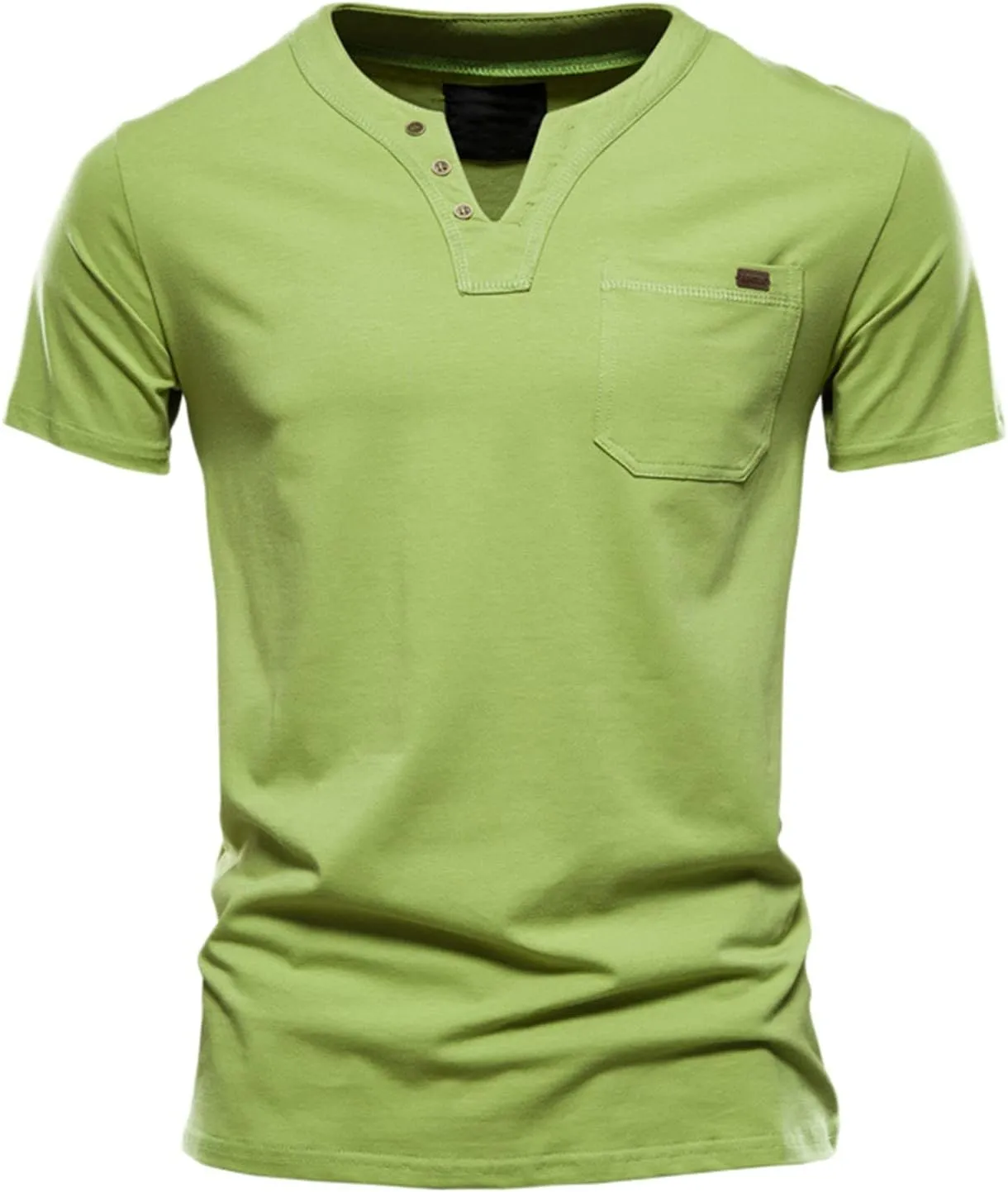 2 Pack Men's Workout Shirts Crewneck Short Sleeve Cotton T-Shirts Stretch Solid Fitted Muscle Cut Shirt Workout Tees