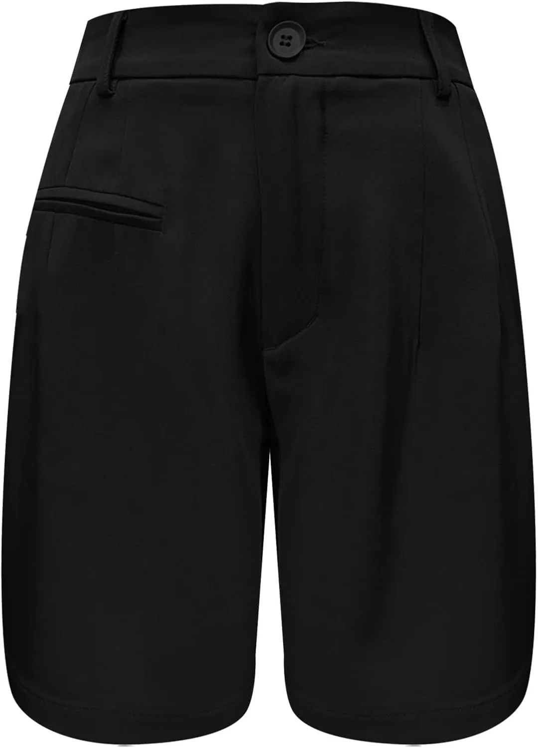 2025 Womens Suit Shorts Elastic Waist Stretch Wide Leg Summer Casual Dressy Office Work Shorts with Pockets