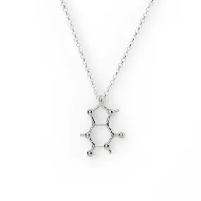 caffeine necklace | silver