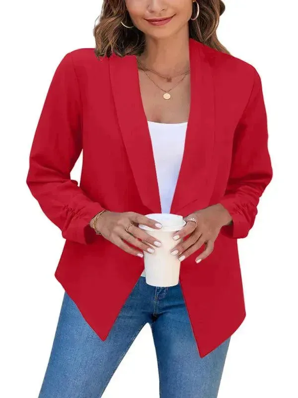 Casual Slim Fit V-Neck Women's Blazer