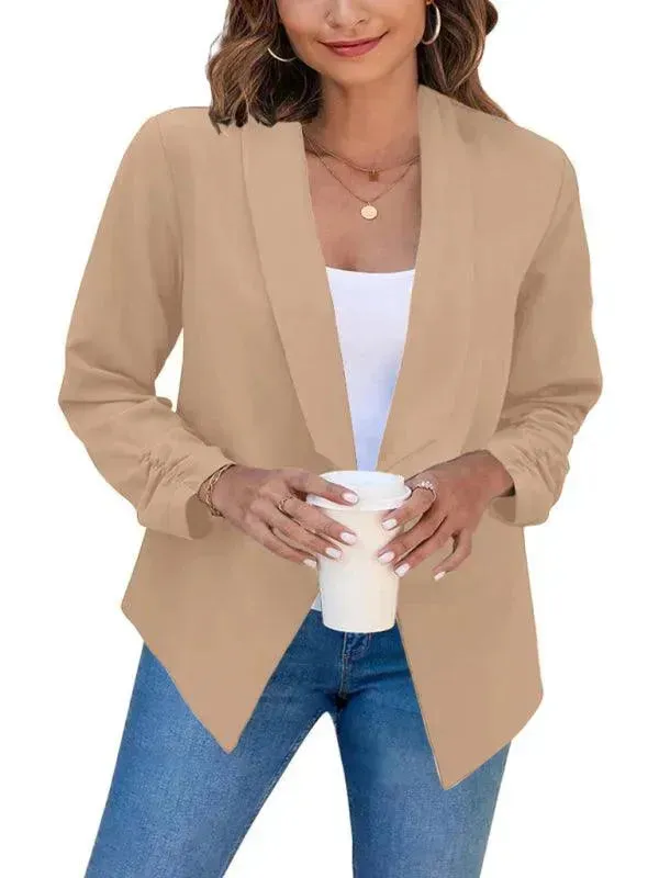 Casual Slim Fit V-Neck Women's Blazer