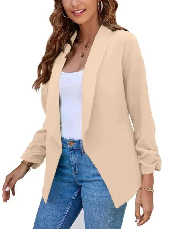 Casual Slim Fit V-Neck Women's Blazer