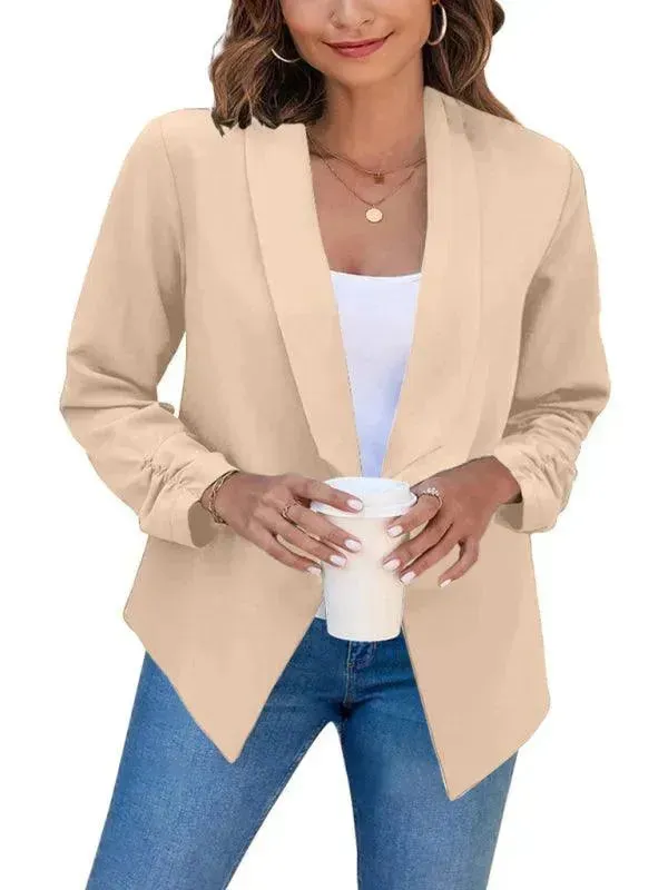 Casual Slim Fit V-Neck Women's Blazer