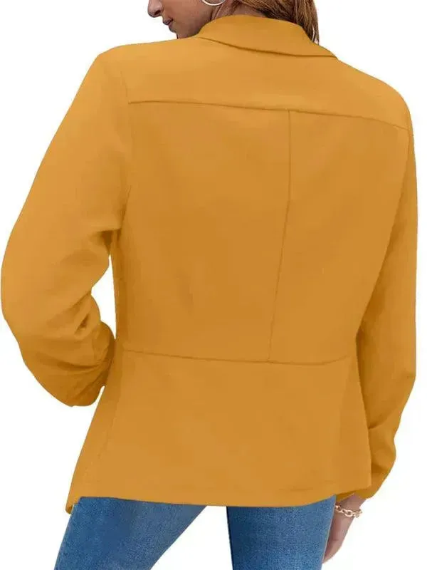Casual Slim Fit V-Neck Women's Blazer