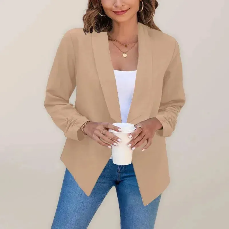 Casual Slim Fit V-Neck Women's Blazer