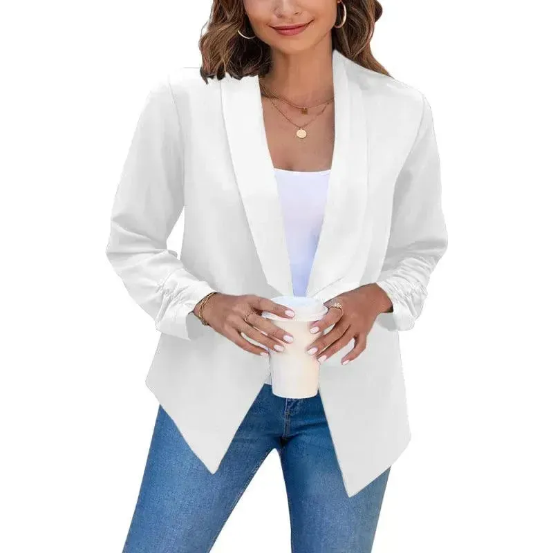 Casual Slim Fit V-Neck Women's Blazer