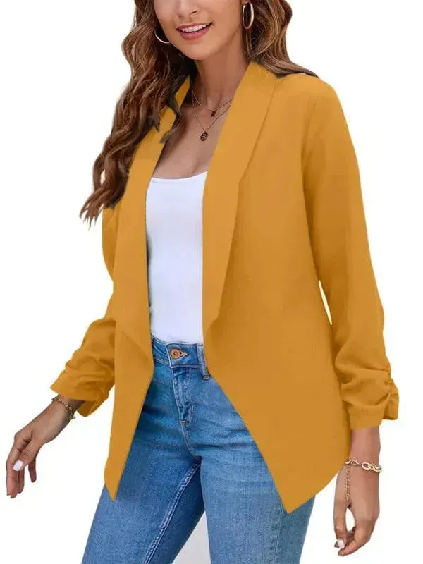 Casual Slim Fit V-Neck Women's Blazer