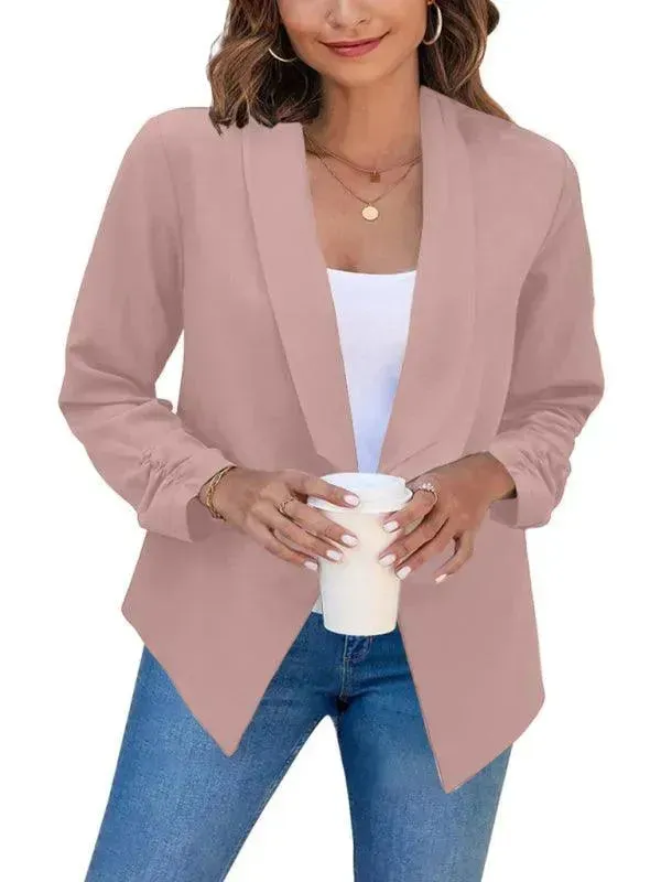 Casual Slim Fit V-Neck Women's Blazer