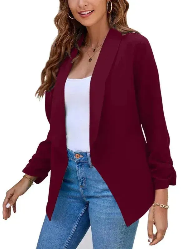 Casual Slim Fit V-Neck Women's Blazer