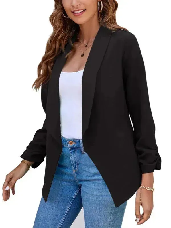 Casual Slim Fit V-Neck Women's Blazer