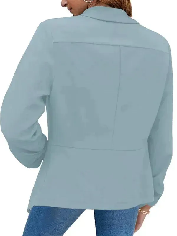 Casual Slim Fit V-Neck Women's Blazer