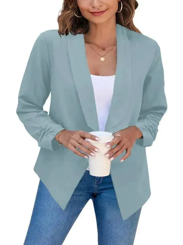 Casual Slim Fit V-Neck Women's Blazer