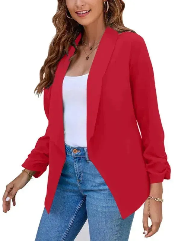 Casual Slim Fit V-Neck Women's Blazer