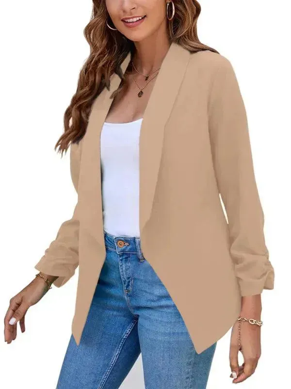 Casual Slim Fit V-Neck Women's Blazer