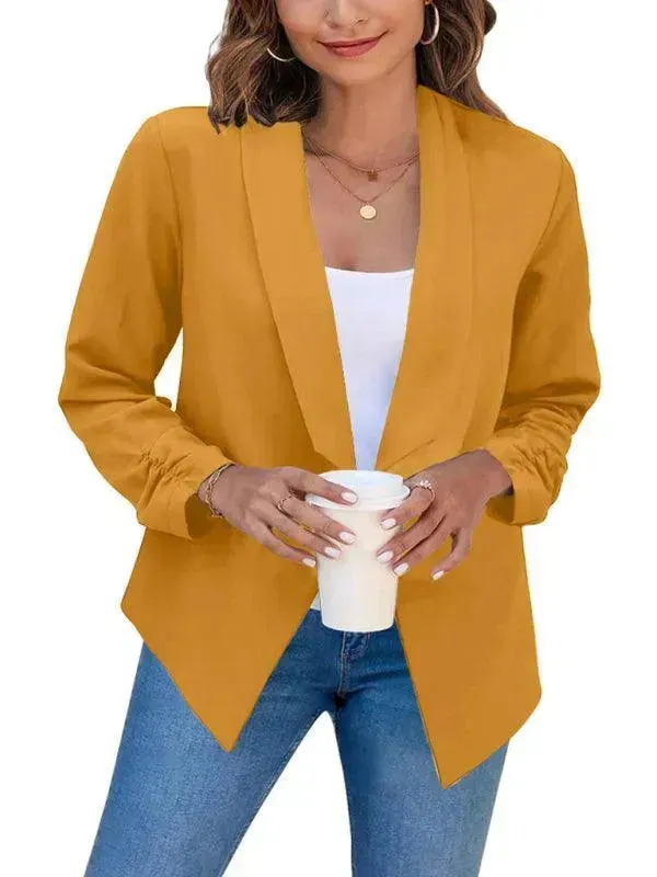 Casual Slim Fit V-Neck Women's Blazer