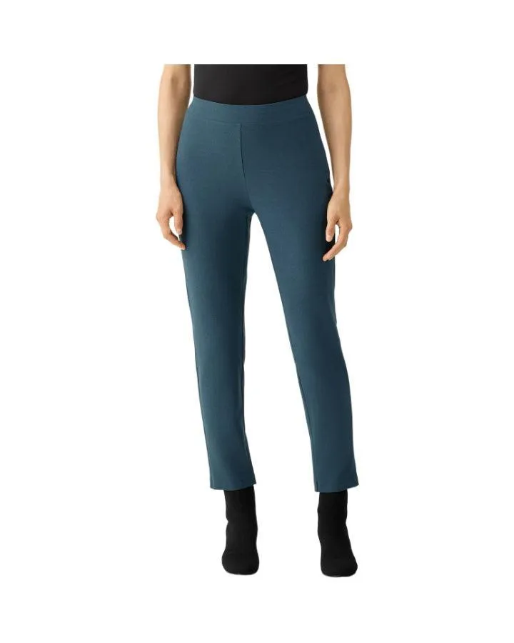 Eileen Fisher Structured Slim Ankle Stretch Crepe Pant