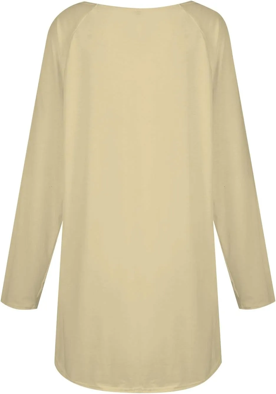 Long Sleeve Fitted Tops for Women Crewneck Solid Blouse Retro Tunic Pullover Loose Fit Casual Shirt Fall Fashion Top