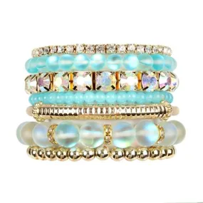 Mermaid Glass Bracelet Set