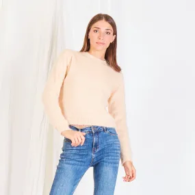 Wholesale basic mohair-knit sweater