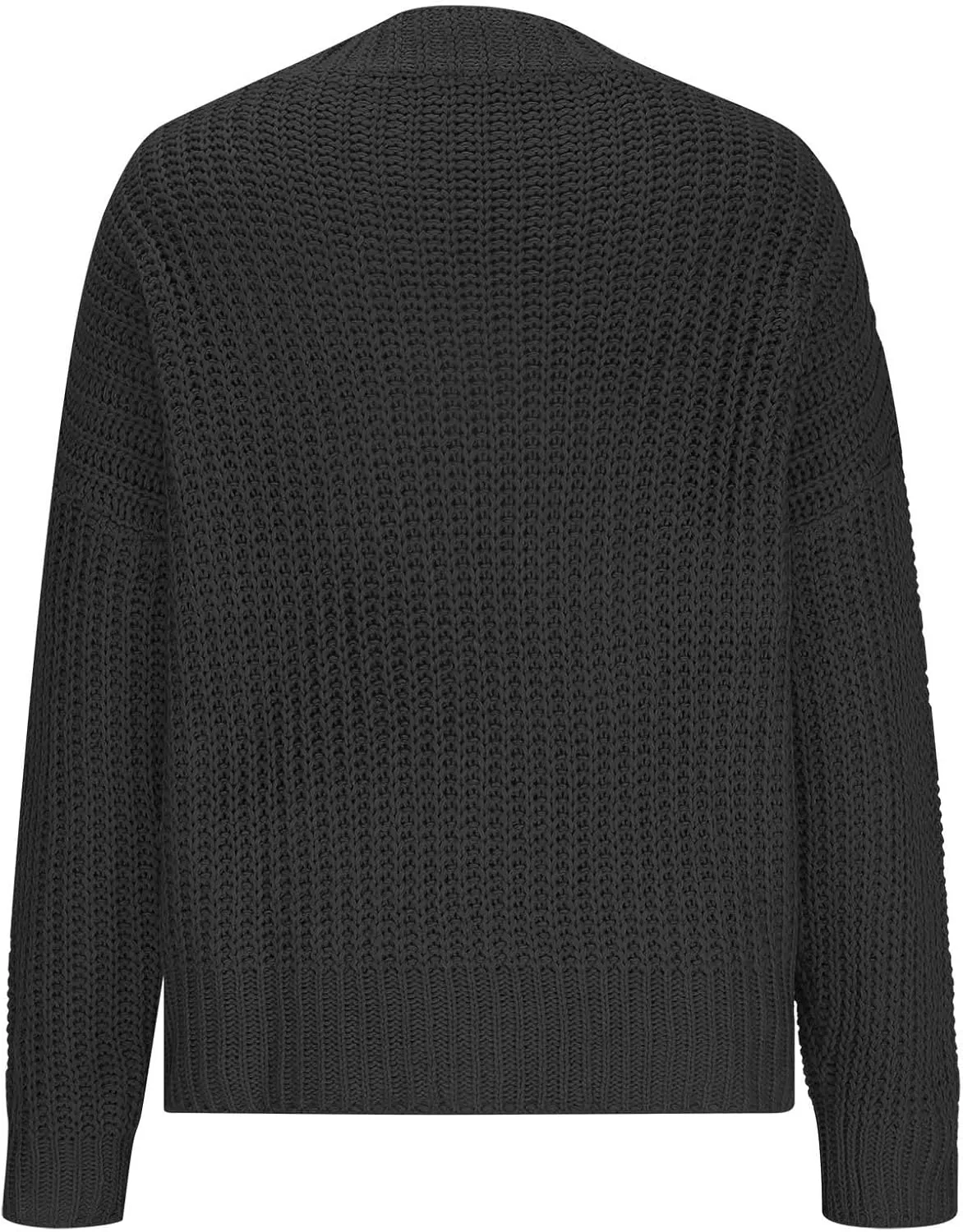 Women's 2024 Fashion Chunky Knit Cardigans Open Front Long Sleeve Sweaters Outerwear Lightweight Soft Shrugs Tops