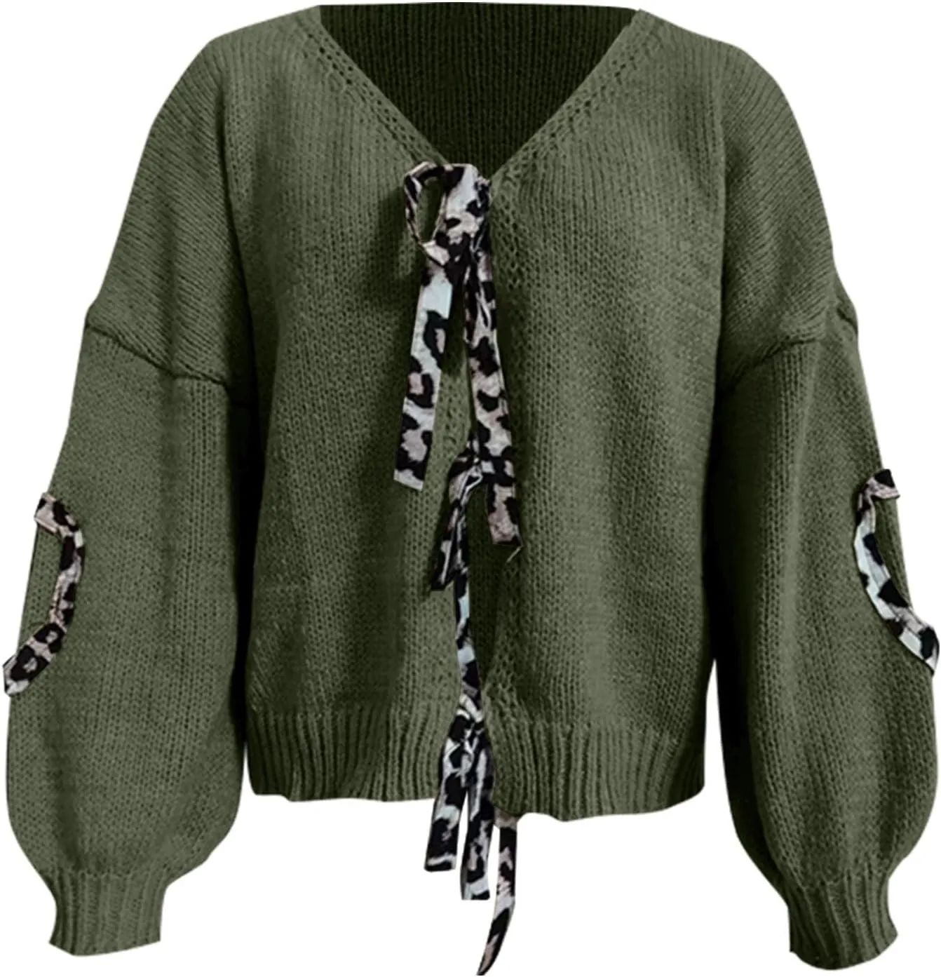 Women's Knit Cardigans 2024 Oversized Chunky Cardigan Sweaters Fall Fashion Open Front Knit Long Sleeve Cardigans