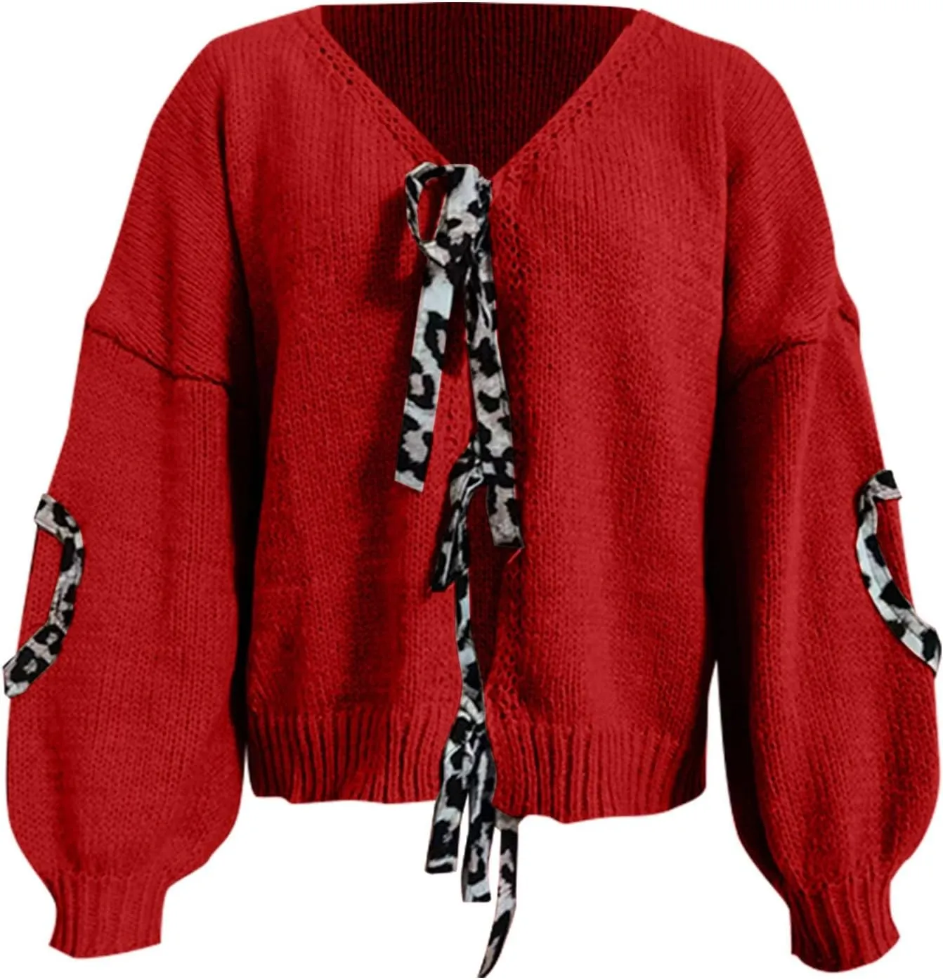 Women's Knit Cardigans 2024 Oversized Chunky Cardigan Sweaters Fall Fashion Open Front Knit Long Sleeve Cardigans