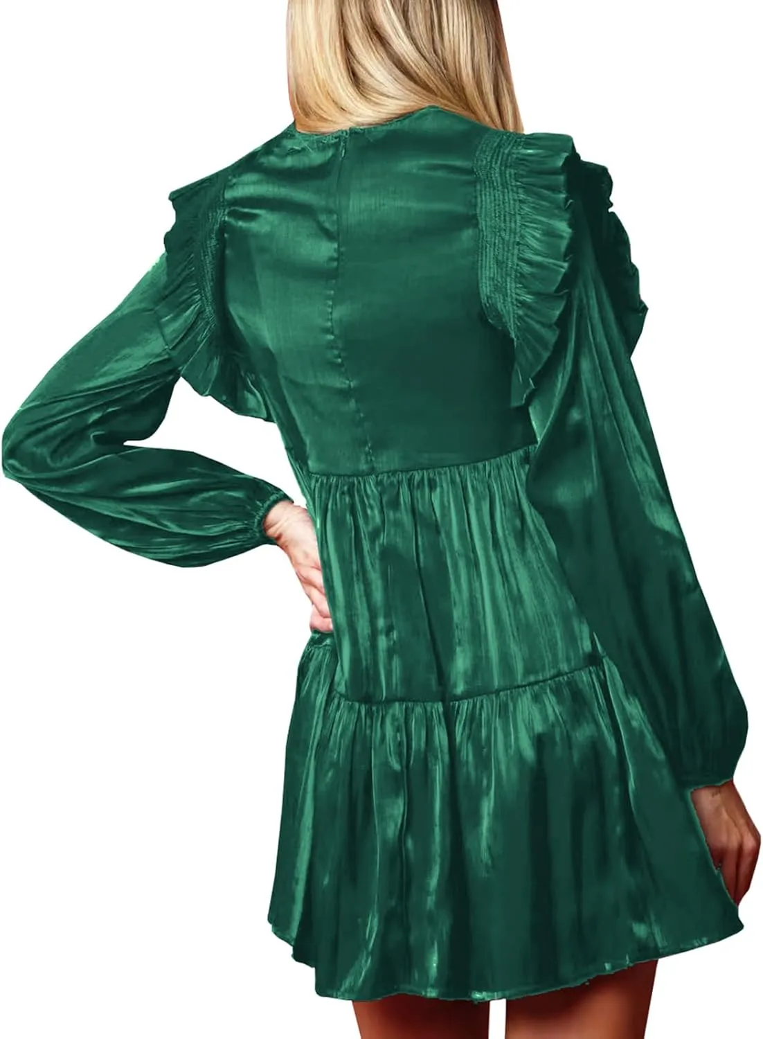 Womens Sequin Christmas Costume Nutcracker Shirt Dress Sparkle Holiday Santa Cocktail Sweatshirt Sweater Mini Dress